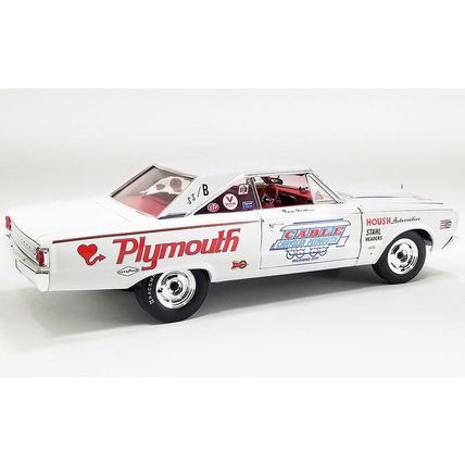 1/18 (IB ) 1967 Plymouth Belvedere II Super Stock "Don Grotheer" White with Grap