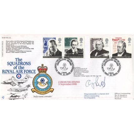 Squadrons Of The Royal Air Force Communications Wireless Radio Flown Hand Signed