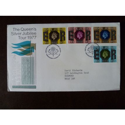 1977 GB Queen's Silver Jubilee Tour 3 postmark covers flax dragon crown royalty