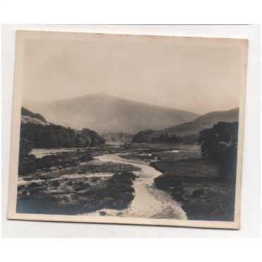 Northumberland, Wooler - College Glen, mountains, river. Vintage RP snapshot