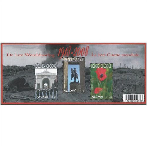 Belgium Mi Block 137: 90th Anniversary of the Armistice.