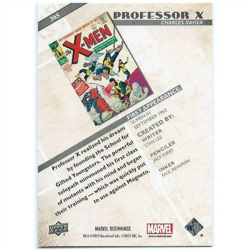 2012 Marvel Beginnings 2 - #305 - Professor X
