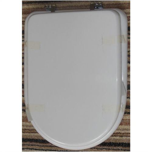 Vitra Luna replica Resin Seat in White + Chrome Hinges
