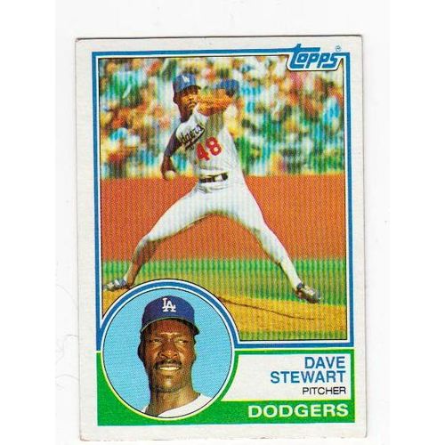 1983 Topps Dave Stewart baseball card #532 - Dodgers