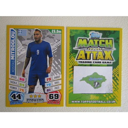 Match Attax 2014 Brasil World Cup Football Cards132-139 G Variants (EB2)