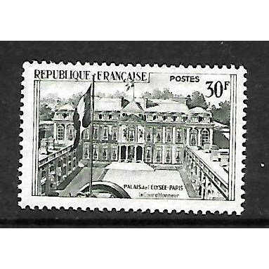 FRANCE 1957 30F GREEN PALAIS DE ELYSEE SG1353A M / MINT #2
