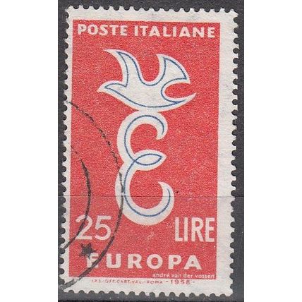 Italia 1958 Michel 1016 O Cote (2006) 0.50 Euro Europa CEPT Pigéon stylisé