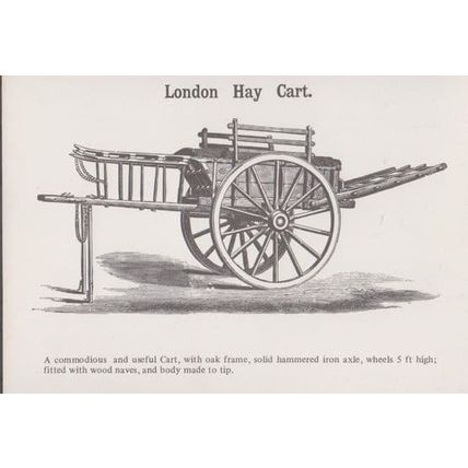 London Hay Cart Postcard