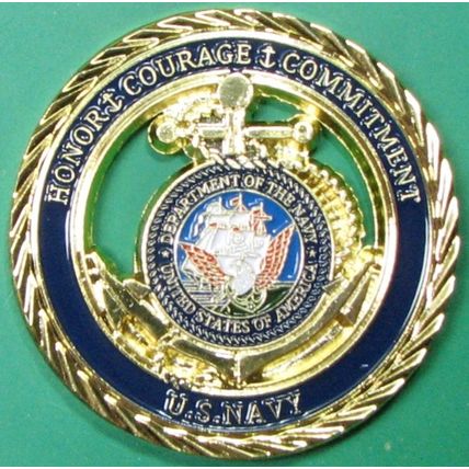 US Navy. Casino Card Guard, Challenge Coin, Souvenir. 19.