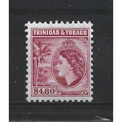 Trinidad&Tobago.SG278 $4.80 Queen Elizabeth II (Cerise).Mounted Mint.Oct23a