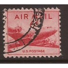 1947 USA, Air, Douglas DC 4 Plane, Used Stamp SG A942 #2