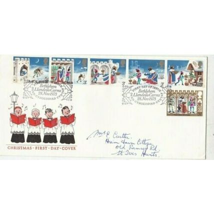 GB 1973 Christmas FDC Bethlehem Special cancel written VGC