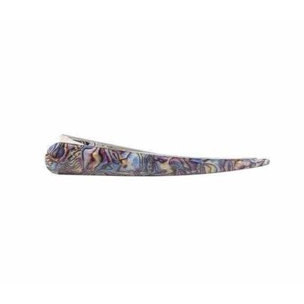Abalone shell effect acrylic and metal alligator hair claw clip clamp
