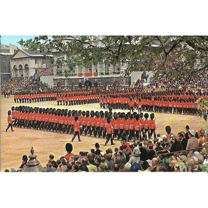 London TROOPING THE COLOUR Postcard (Frith)