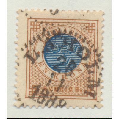 Sweden Stamp Scott #38, Used, 1888 Cancel