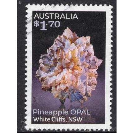 AUSTRALIA: 2025, $1.70 PINEAPPLE OPAL DOMESTIC, USED SHEET PERF STAMP 372/3 +