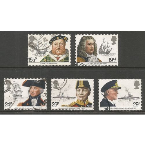 GB Fine Used 1982 Maritime Heritage Set Of 5