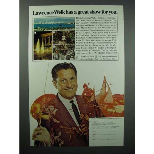 1969 Southern California Tourism Ad - Lawrence Welk