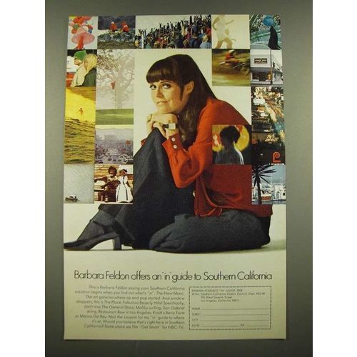 1969 Southern California Ad - Barbara Feldon Offers an In Guide