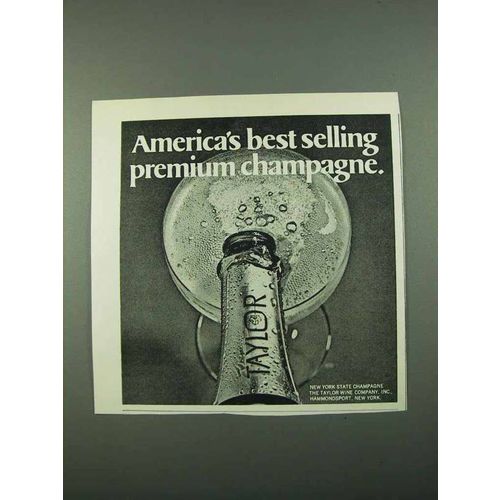 1969 Taylor Champagne Ad - America's Best Selling