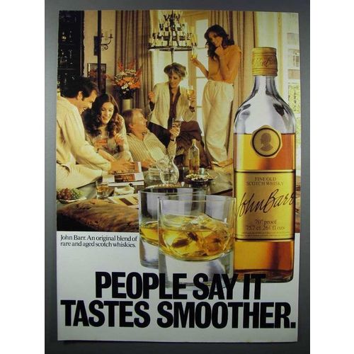 1979 John Barr Scotch Ad - People Say it Tastes Smoother