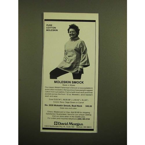 1988 David Morgan No. 2630 Moleskin Smock Ad