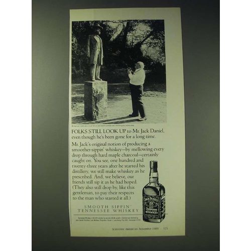 1989 Jack Daniel's Whiskey Ad - Folks still look up to Mt. Jack Daniel