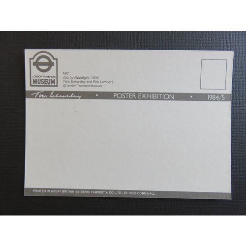 London Transport Museum MX1 Zoo By Floodlight Postcard