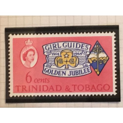 Trinidad & Tobago 1964 Girl Guides 6c Jubilee Emblem Mint SG 308 Sc 113 stamp