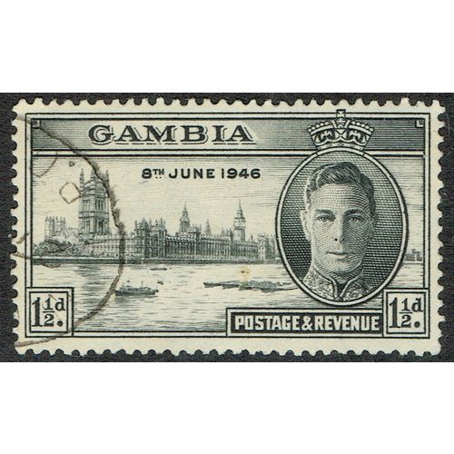 Gambia 1946 Victory 1½d Black SG162 FU