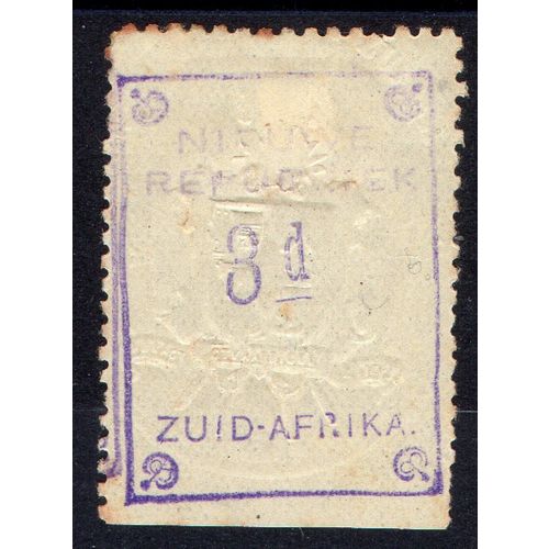 NEW REPUBLIC Sg79 3d violet without date mint yellow paper (g5)