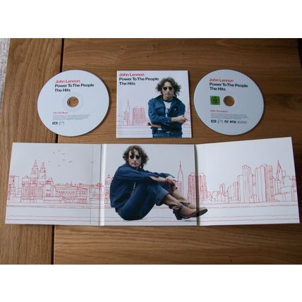 John Lennon POWER TO THE PEOPLE THE HITS CD DVD 2010 EMI **GC**