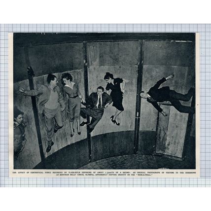 (5635) Bertram Mills Circus Olympia Ride A Wall -1951 Clip