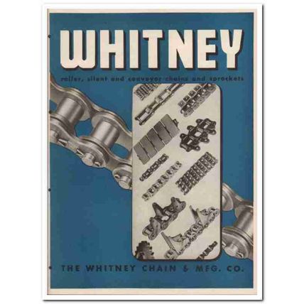 Whitney Chain Mfg Company 1945 vintage industrial catalog sprockets