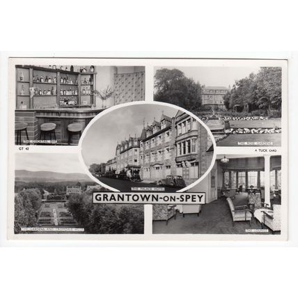 Multiview of The Palace Hotel Grantown-on-Spey Postcard RP Moray