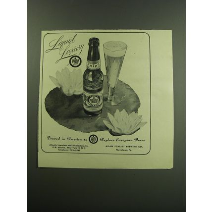 1949 Prior Beer Ad - Liquid Luxury