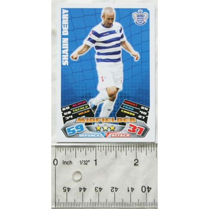 2011/12 Topps Match Attax Trading Card - Shaun Derry, Queens Park Rangers