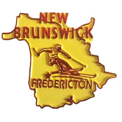 New Brunswick Canadian Province Outline Souvenir Fridge Magnet