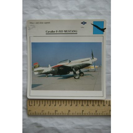 Cavalier F-51D Mustang - USA - Attack & Close Support - Collectors Club Card