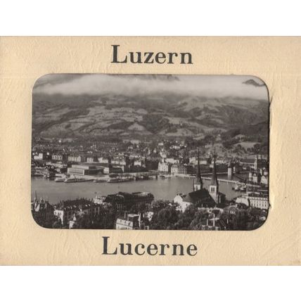 Luzern Lucerne Austria 10x Miniature Photo 1950s Set