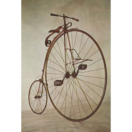 Ordinary 1872 Penny Farthing Bicycle 1969 Museum Postcard