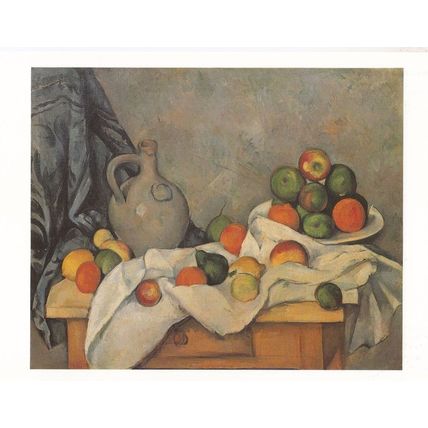 Paul Cezanne Curtain Jug & Compotier Tate Gallery Art Painting Postcard