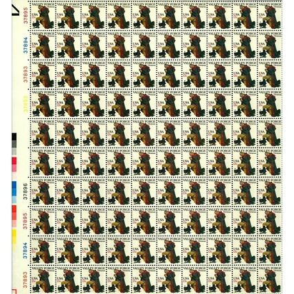 Valley Forge Christmas Sheet of Fifty 13 Cent Postage Stamps Scott 1729