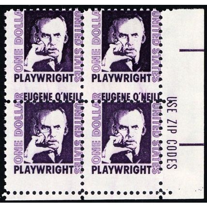1294a, Mint NH $1 Large Misperf Shift Error Zip Block - Stuart Katz