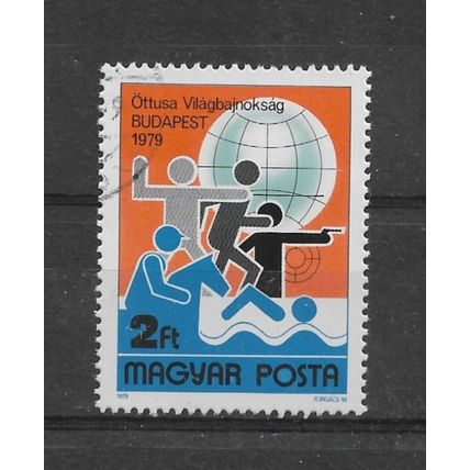 Hungary.Pentathlon World Championship,Budapest stamp.Fine Used.Mar23