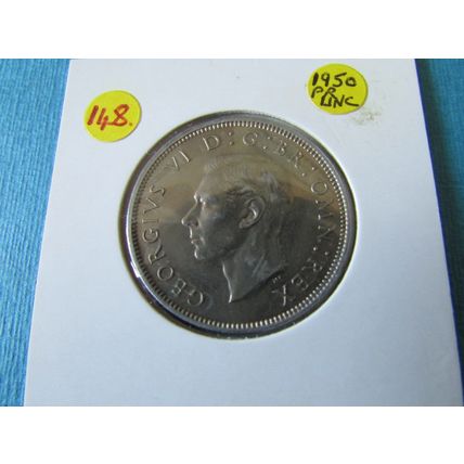 1950 GEORGE VI FLORIN / TWO SHILLINGS FREE POST.