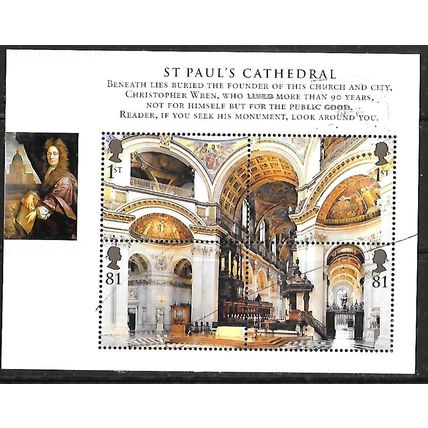 2008 Cathedrals Mini Sheet Fine Used HRD2-C