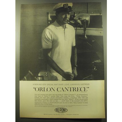 1959 Du Pont Orlon Cantrece Advertisement - A new and very special knit shirt