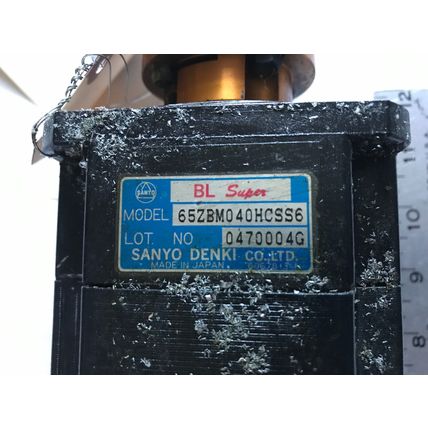 SANYO DENKI 65ZBM040HCSS6 BL SUPER SERVO MOTOR E685000D031 OPTICAL SHAFT,SD