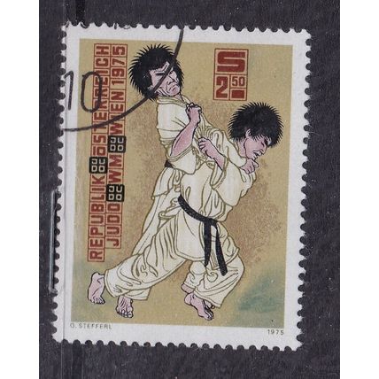 Austria 1975 Judo Shoulder Throw 250s Fine Used SG 1742 VGC